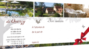Offrez un bon cadeau pour un séjour au Hameau du Quercy