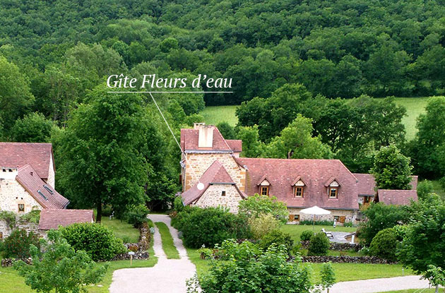 Situer la chambre Fleurs d'eau