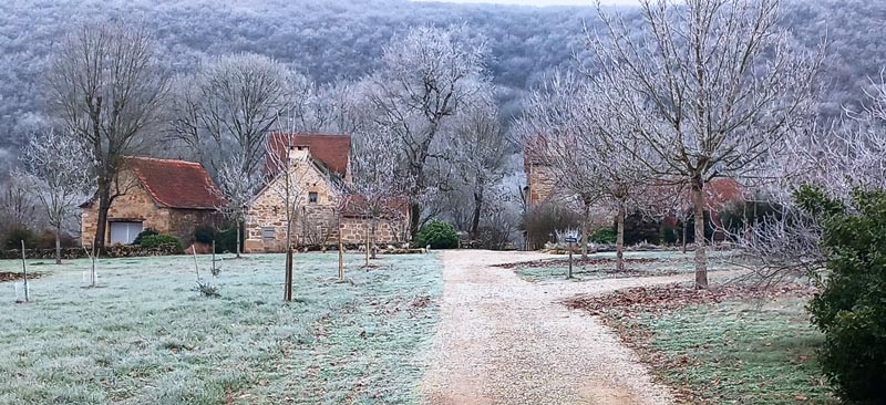 gîte en hiver: le Hameau du Quercy