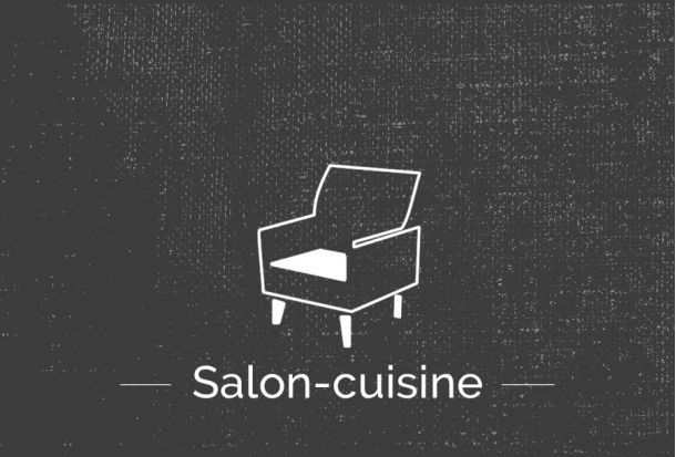Salon-cuisine du studio