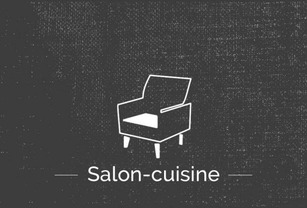 Salon-cuisine du studio